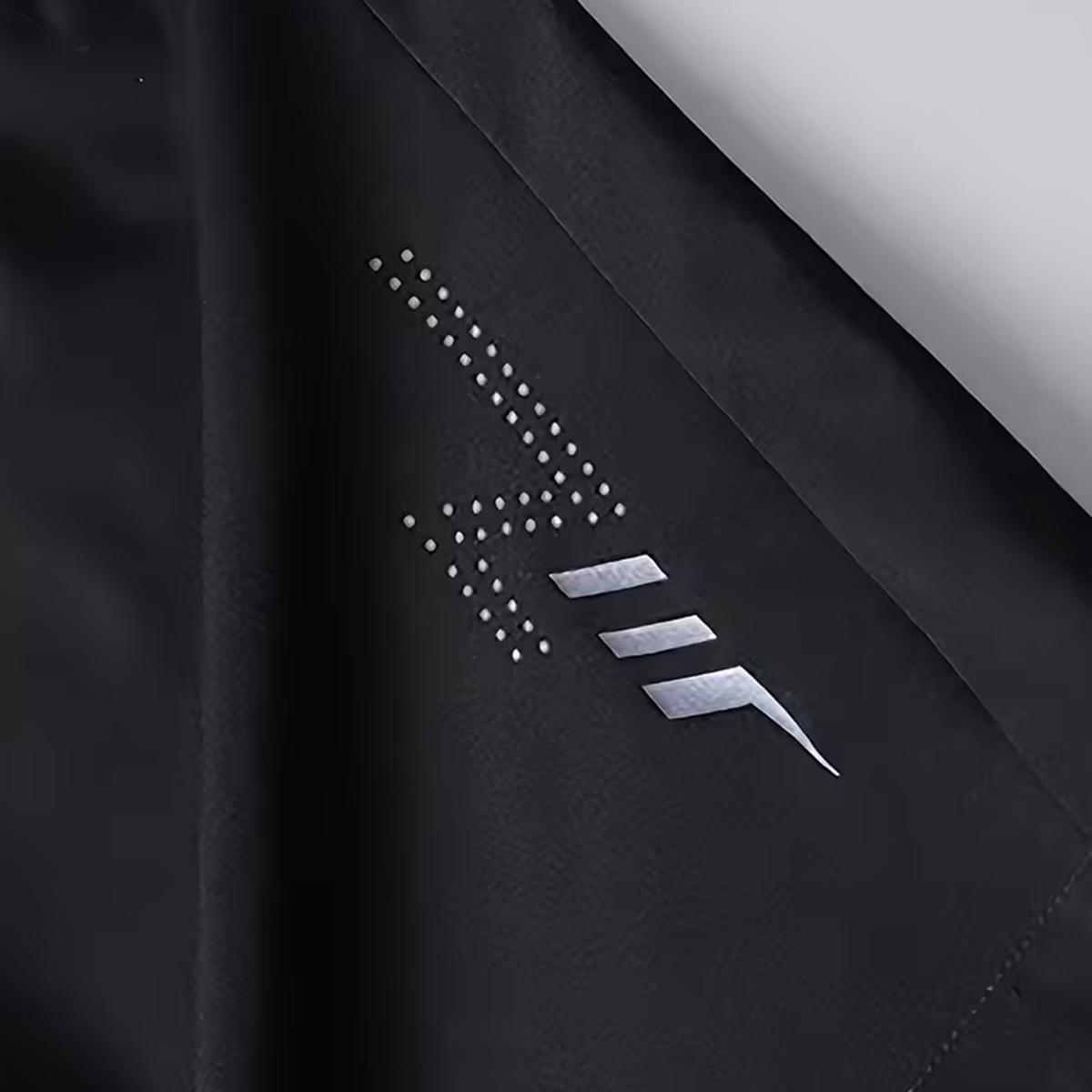 Men's Unisex Fashion Athletic Shorts (Pack of 3) - Reflective Geometric Prints, Drawstring Waistband, Side Zipper Closures, Ideal for Summer Wear, Everyday Exercise, Running, Reflective Prints,summerwins Men's Unisex Fashion Athletic Shorts (Pack of 3) - Reflective Geometric Prints, Drawstring Waistband, Side Zipper Closures, Ideal for Summer Wear, Everyday Exercise, Running, Reflective Prints,summerwins