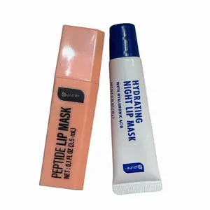 2-pc Hydrating Lip Mask Set with Peptide & Hyaluronic Acid for Moisturizing b pure Lips Set