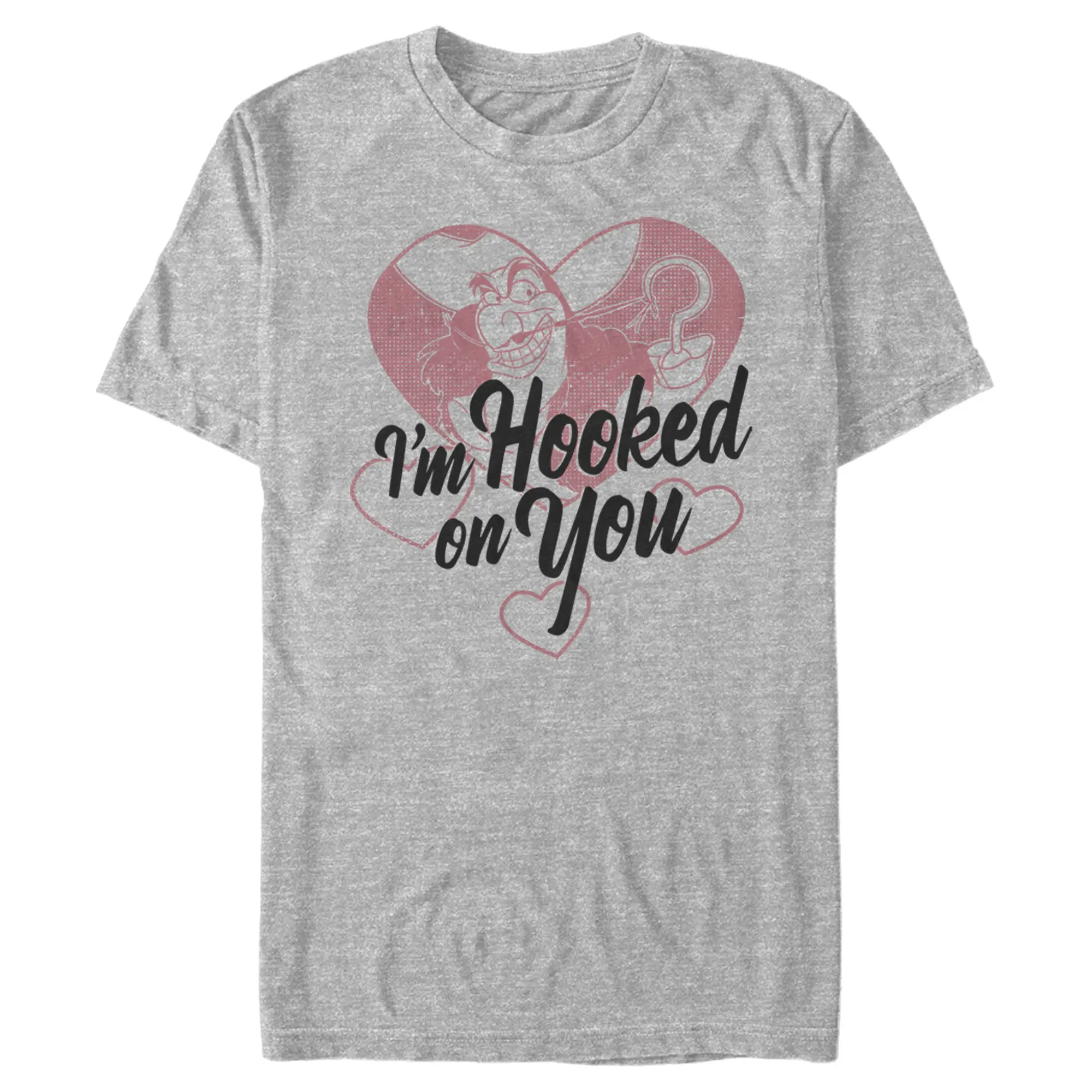 Men's Peter Pan Valentine's Day Captain Hook I'm Hooked on You T-Shirt