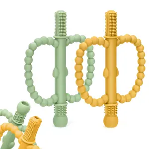 Baby Teething Toys for Babies 0-36 Months Anti-Choking Chew Straw Sensory Toy for Infant Toddlers Silicone Teether Tubes for Teething Relief