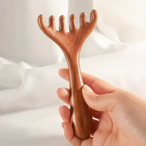 1pc Scalp Massage Comb for Normal Hair, 6-Prong Design for Scalp Scratching & Hair Massaging Tool, Plastic Material, No Wooden Parts Included