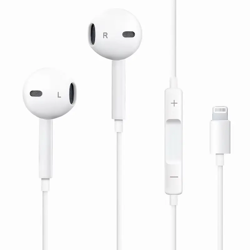 Lighting wired Headphones with Mic & Volume Control- HiFiStereo Earbuds for iPhone 17/16/15, Samsung S26/S25/S24/S23, Pixel 11/10/9, OnePlus & USB-C Phones