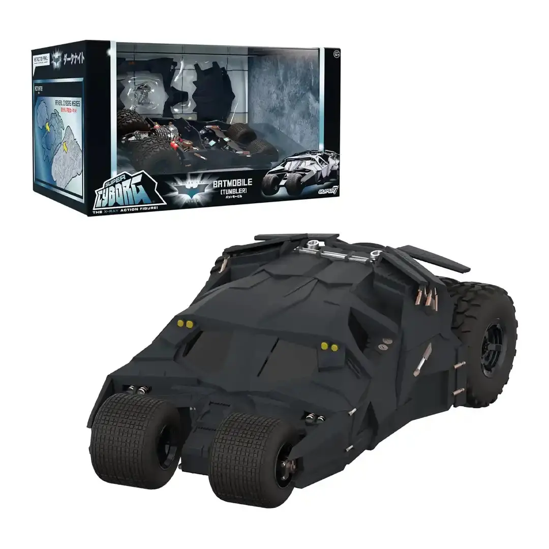 Super7 Super Cyborg 1989 Batman Tumbler Action Figure Vehicle, 10in Collectible, G.I. Joe Compatible, Movie-Accurate, Retro-Inspired Addition for Fans 12+, Ideal for Toy & Figure Photography