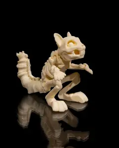 Halloween Squirrel Articulating Skeleton Decor Unique Animal Skeleton Figure for Halloween Decorations Spooky & Creepy Design
