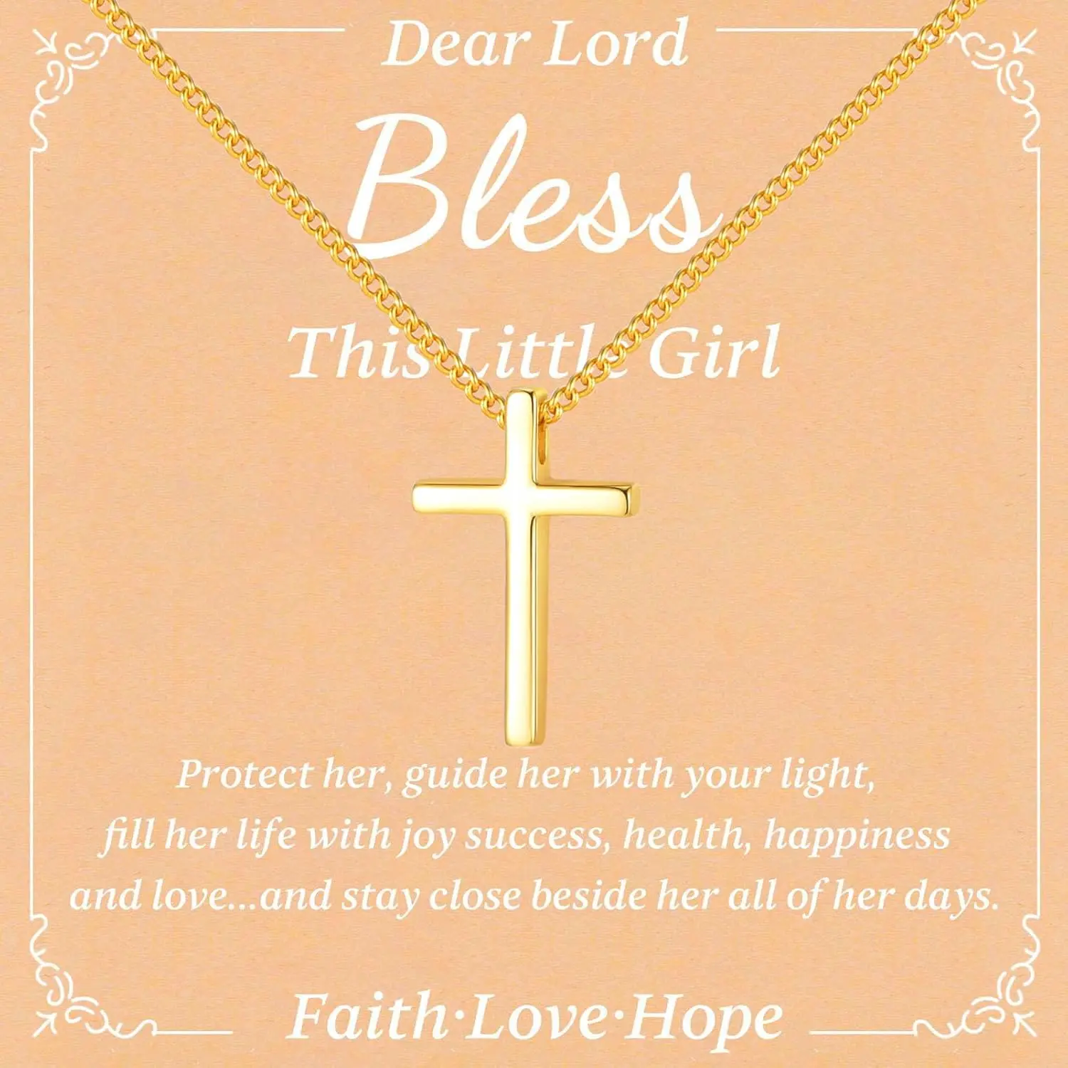 925 Sterling Silver Mini Cross Necklace - 1-Piece Modern Daily Wear Dainty Pendant Jewelry, Ideal Gift for Kids, Confirmation First Communion Baptism