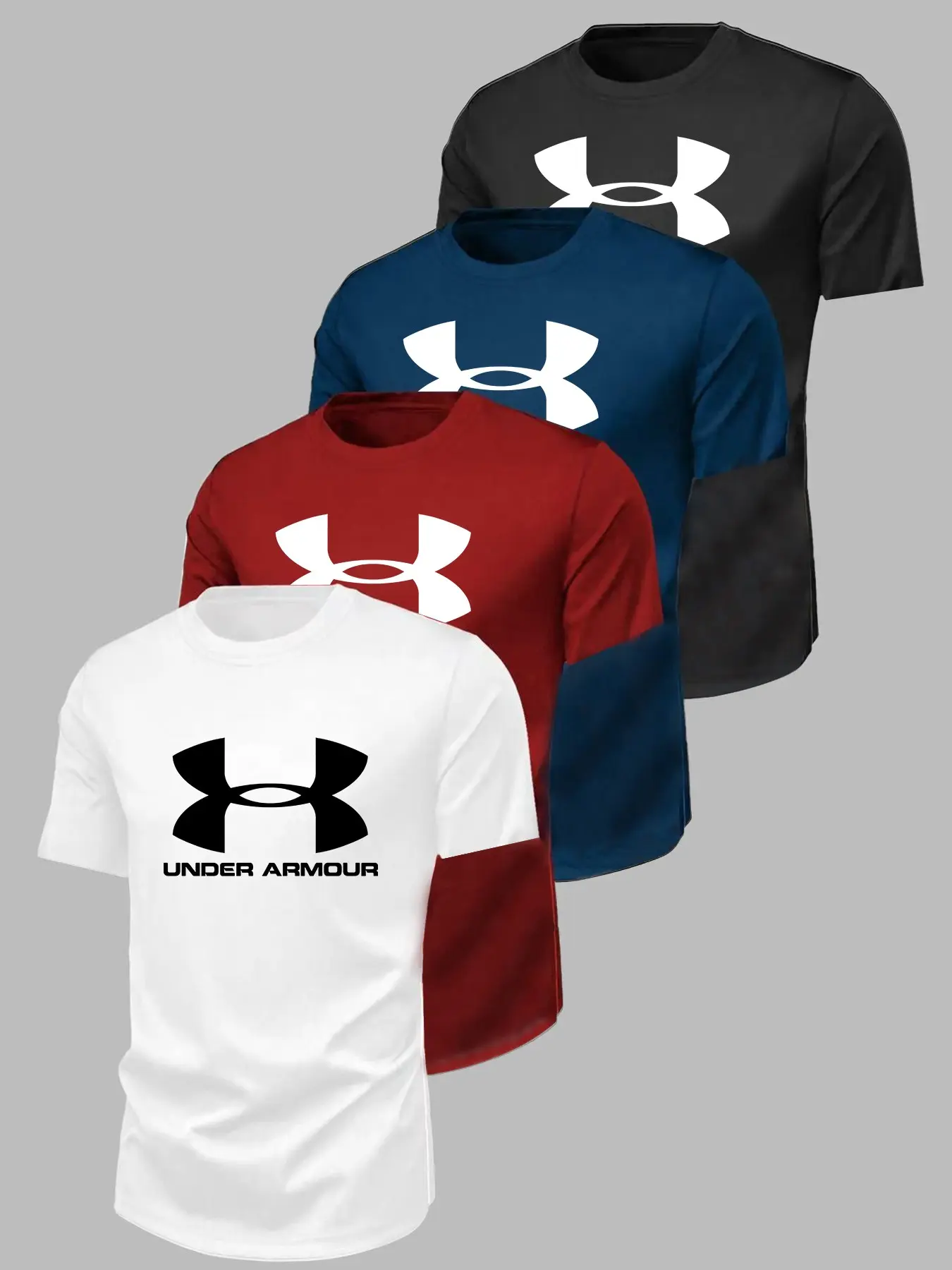 Black, White, Hidden Blue, Red