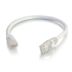 C2G 4034 2ft (0.6m) Cat6 Snagless Unshielded UTP Ethernet Network Patch Cable - White