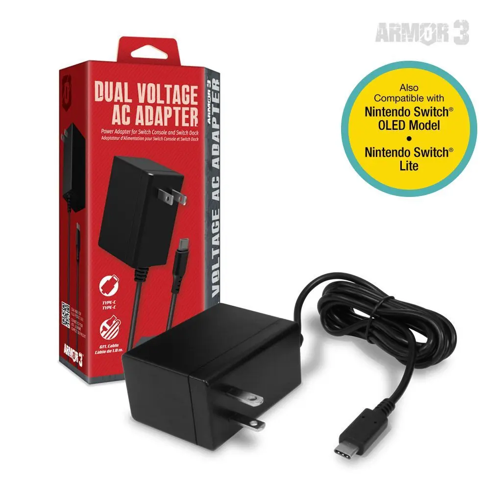 AC Adapter for Nintendo Switch (Compatible with Switch Dock) AC Adapter for Nintendo Switch (Compatible with Switch Dock)