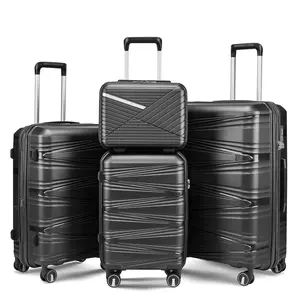 4 Piece Expandable Hardside Carry-On Luggage,Expandable TSA Lock Spinner Luggage Set,PP Hard Shell Spinner Luggage Set,tumi luggage,luggage safety(14/20/24/28)