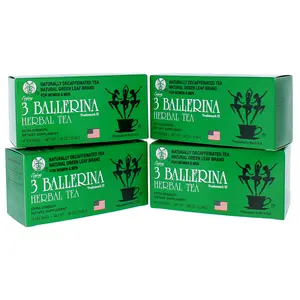 3 Ballerina Herbal Tea 4 Pack - 72 Tea Bags- Extra  Original Flavor