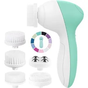 Face Scrubber | Facial Cleansing Brush Exfoliator Skin Care Products Beauty Products Powered Electric Wash Exfoliating Spin Cleanser Cleaning Scrub Including 7 Heads (Opal)