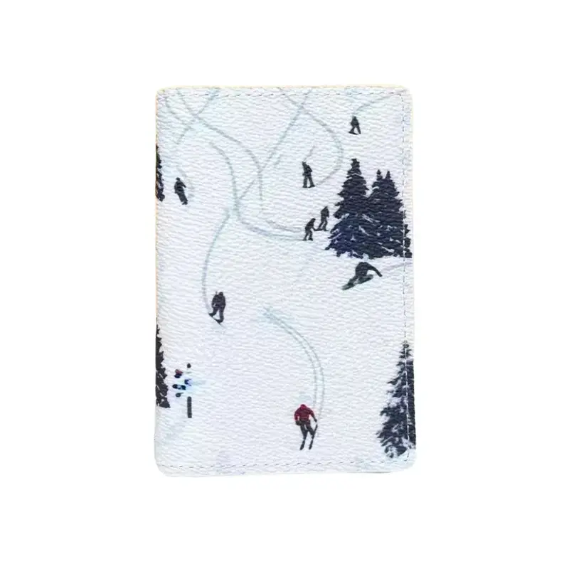 Men's Premium Quality Coated Canvas Passport Holder - Passport Protector, White Unisex-Themed Card Holder, Sports & Outdoor Accessory, Includes All Logos, Gift-Suitable, Beautifully Packaged, Themed Cardholder