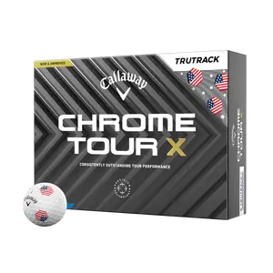 Callaway Golf Chrome Tour X USA TruTrack Golf Balls in White