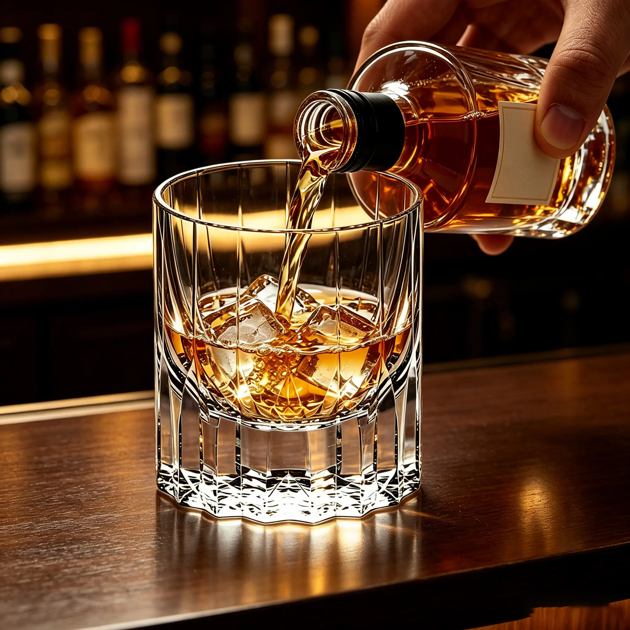 Stylish Crystal Whisky Glass Set, Star-Shaped Geometric Drinkware, Dishwasher-Safe, Durable, Suitable for Home Bars, Gifts, Daily Use