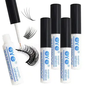 Waterproof Long-Lasting Individual False Eyelash Glue, 4 Counts/set Quick-Dry Eyelash Extension Glues, Professional Eye Makeup Tool for Women & Girls, Eyelash Extensions Kit, Cosmetic