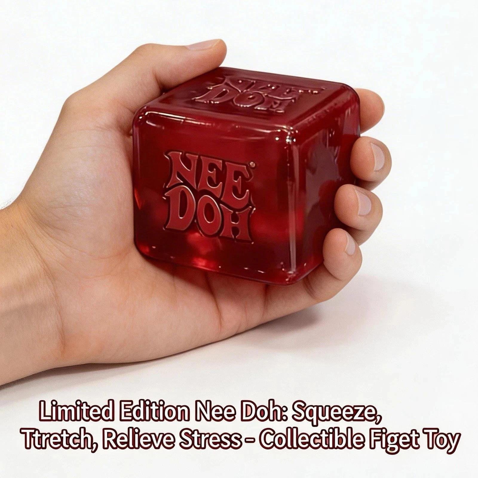 Dr Pepper x Needoh – Limited Edition Red Water Drop Squishy. Stylish Sensory Stress Relief Ball, Soft & Satisfying for All Ages