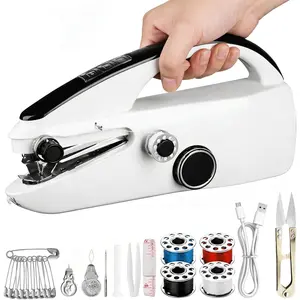 Sewing Machine, Mini Sewing Machine for Beginners Adults, Easy to Use & Quick Home Clothing Repair Tools, Suitable for Sewing Fabrics, Clothes, Curtains, Travel, DIY
