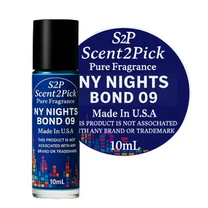 NY Nights Bond 9 Roll-ON SCENT OIL - 10ml Alcohol-Free Long-Lasting Oil-Based Fragrance in Travel-Friendly Roller Bottle
