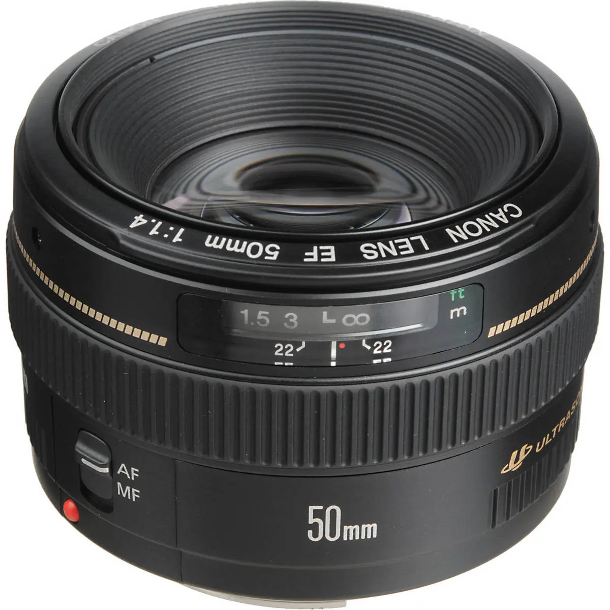 Canon EF 50mm f/1.4 USM Glass Elements Camera Lens for DSLR Cameras, Fast Focus, High Detail Auto-Focus Lens