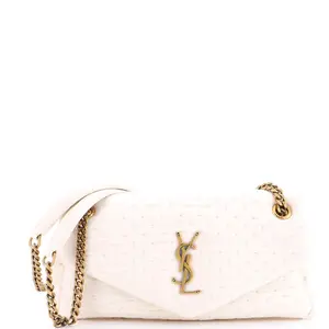 Pre-owned Yves Saint Laurent Organza Shoulder Bags Saint Laurent Calypso Flap Bag Medium by Rebag