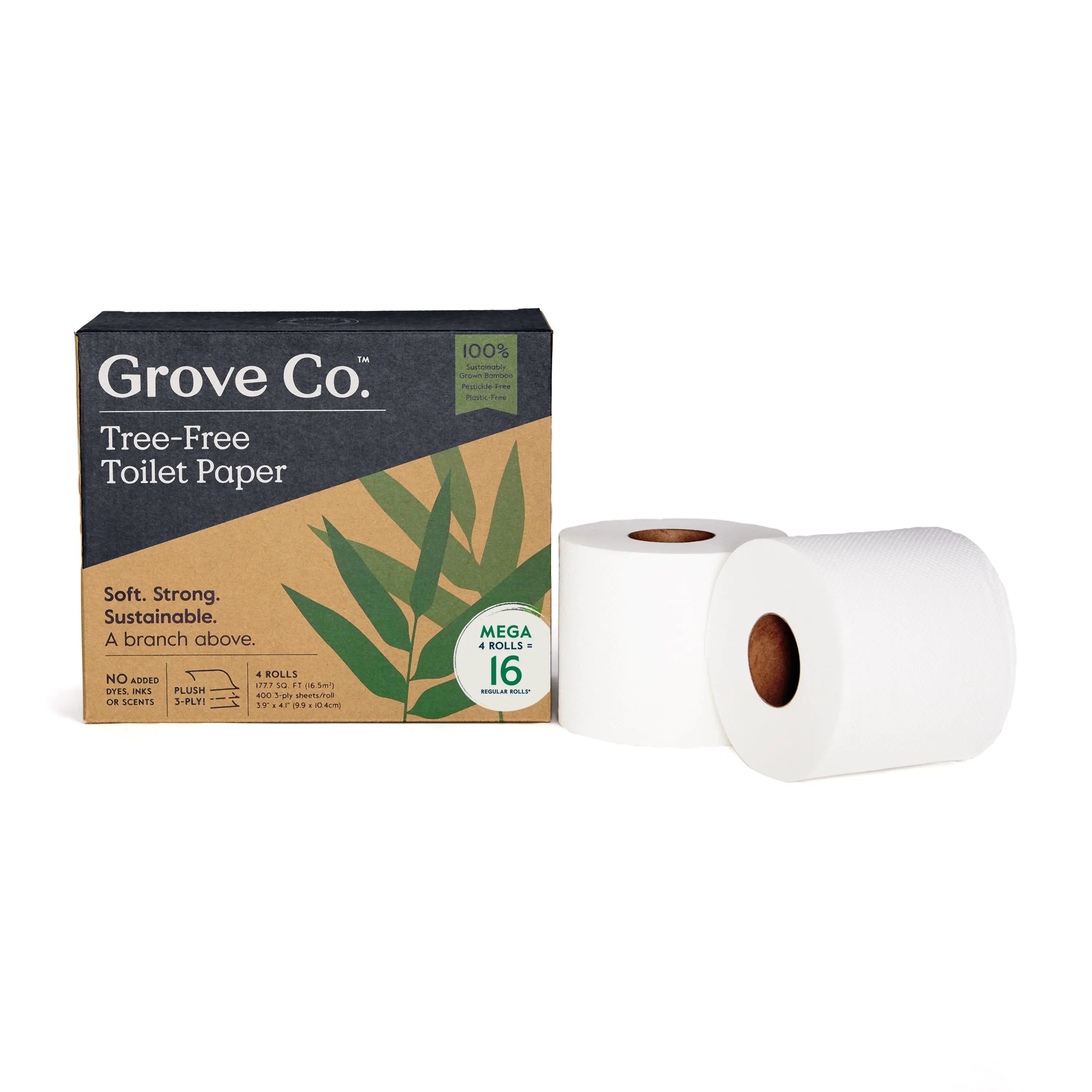 3-Ply Bamboo Toilet Paper (400 sheets per roll) 3-Ply Bamboo Toilet Paper (400 sheets per roll)