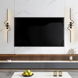 Modern LED Line Wall Lamp, Minimalist Left/right 80cm, Aluminum Material, Wall Mounted Design, Ambient Lights, Modern Mood Lighting, Suitable for Living Room, Bedroom, Hallway
