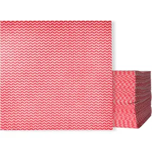 Disposable Cleaning Towels Disposable Cleaning Towels, Reusable Towel,Handy Clean Wipes, 50 Count/Pack, Red