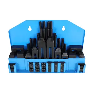 1/2 T-Slot Clamping Tool Kit Set, 58-Piece Mill Machinist Tool Kit with 3/8-16 Studs