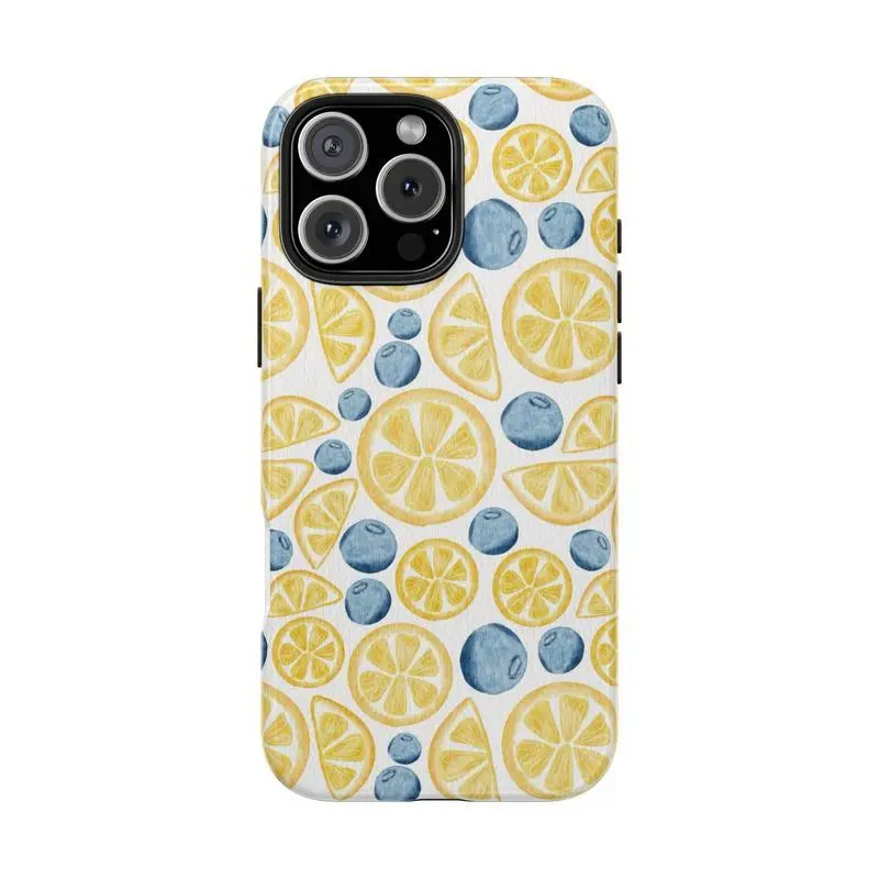 Lemon & Blueberry Phone Case For Iphone