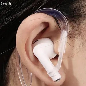 2pcs Airpods Ear Hooks Wireless Earphones Anti-Drop Anti-Lost Hanging Buckle Headphone Hook 6mm Ear Hook