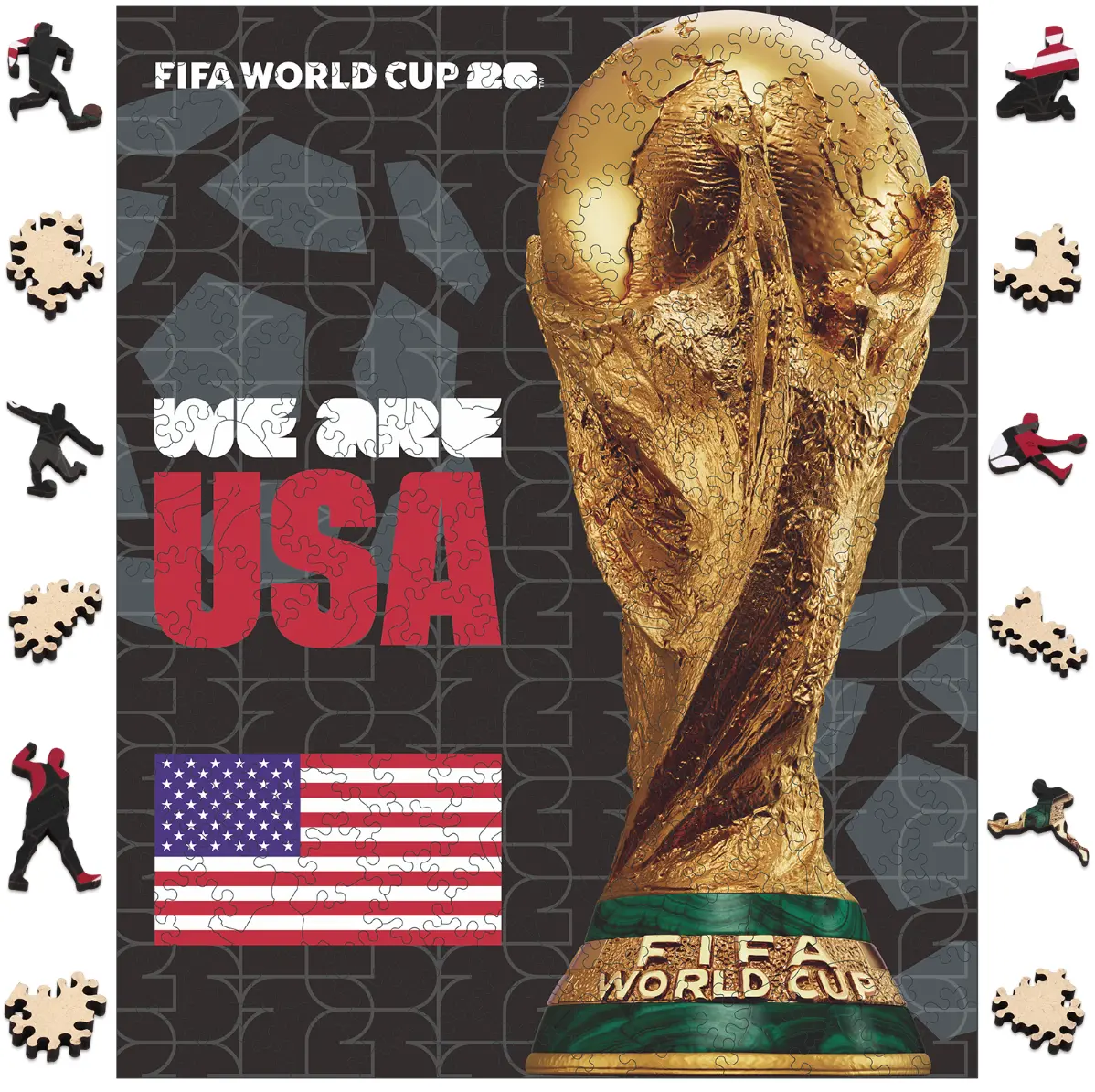 FIFA World Cup 2026 USA City Poster, Jigsaw Puzzle, Officially Licensed, 200 Laser Cut Pieces, 5MM Thick, Soccer Fan Gift for Kids and Adults