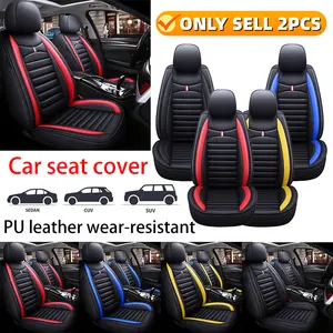 truck seat Car seat cover High quality PU leather front double seat cover Wear-resistant, durable, scratch-resistant and easy to clean Car fully wrapped seat protective cover 2PCS