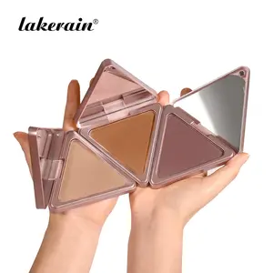 Matte Bronzing Contour Powder Bronzer, Contouring Palette, Sweatproof, Oil-Control, Waterproof & Long-Lasting, Easy to Blend, Evens Skin Tone, Dual Use as Contour & Setting Powder, Compact & Portable, 5 Colors Available, Suitable for All Skin Tones