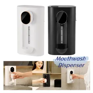 Automatic Mouthwash Dispenser Punch Free Easy To Fill Adjustable Wall Mounted Mouth Wash Dispenser For Hotel Housewarming Gifts Soap Magnetic