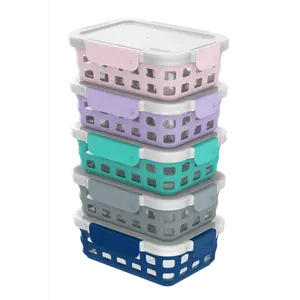 Ello Glass 3.4 Cup 27 Ounce Duraglass Food Storage Meal Prep Container Set, 10 Piece