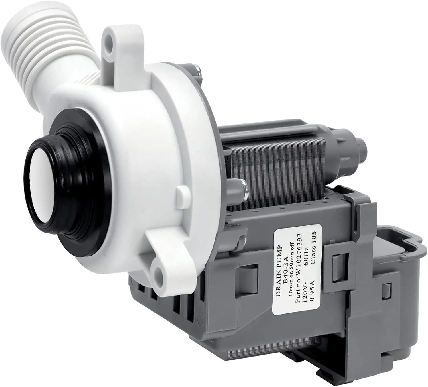 2025 UpdatedW10276397 Washer Drain Pump for Whirlpool Kenmore May-tag Amana Washing Machine - Replaces WPW10276397VP B40-3A 1874334 LP397 AP6018417 PS11751719 EAP11751719,10  WARRANTY