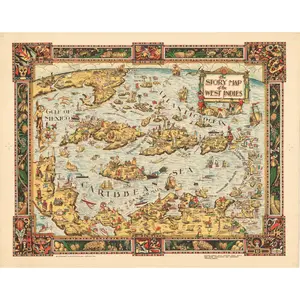 1936 The Story Map of the West Indies