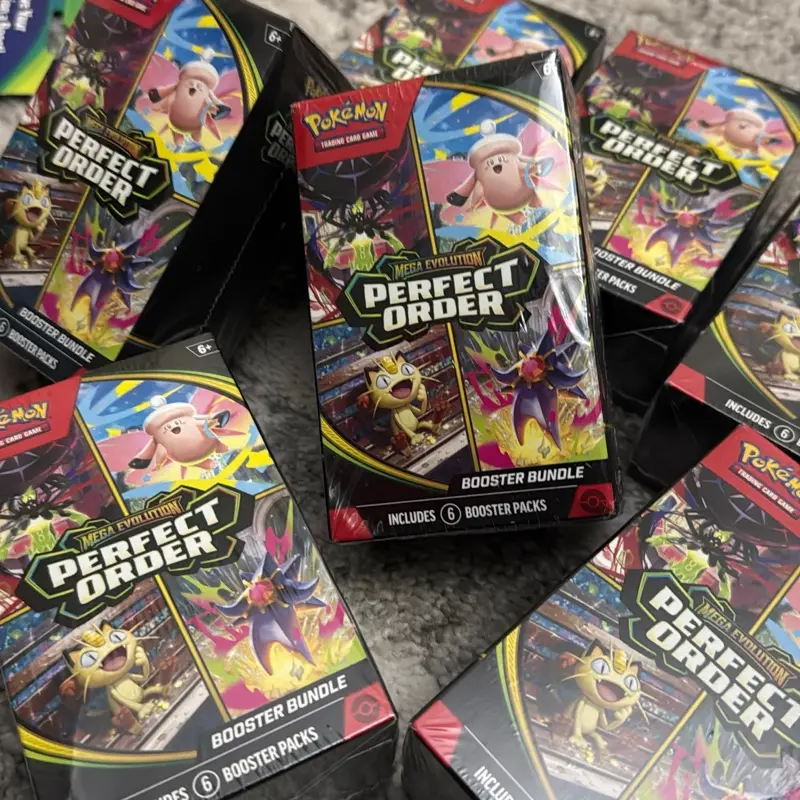 Pokemon Perfect Order Booster Bundle - Includes 6 Booster Packs for Collectors and Enthusiasts. Returns not accepted