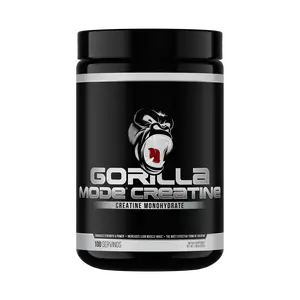 Gorilla Mode 100 Serving Creatine Monohydrate – Micronized Creatine Monohydrate Powder -Strength, Power & Endurance Fitness Supplement for Men & Women - 5 Grams per Serving