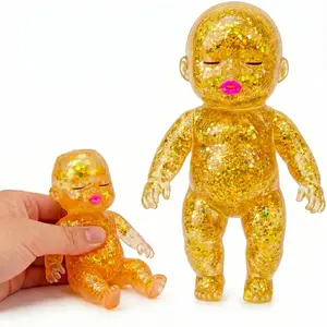 Baby soft soft flashing slow rebound, stress ball,baby soft sensory adult and child stress relief toy, soft cute squeezable desktop decoration gift (yellow) tiktokshop spring glow up outdoorfun
