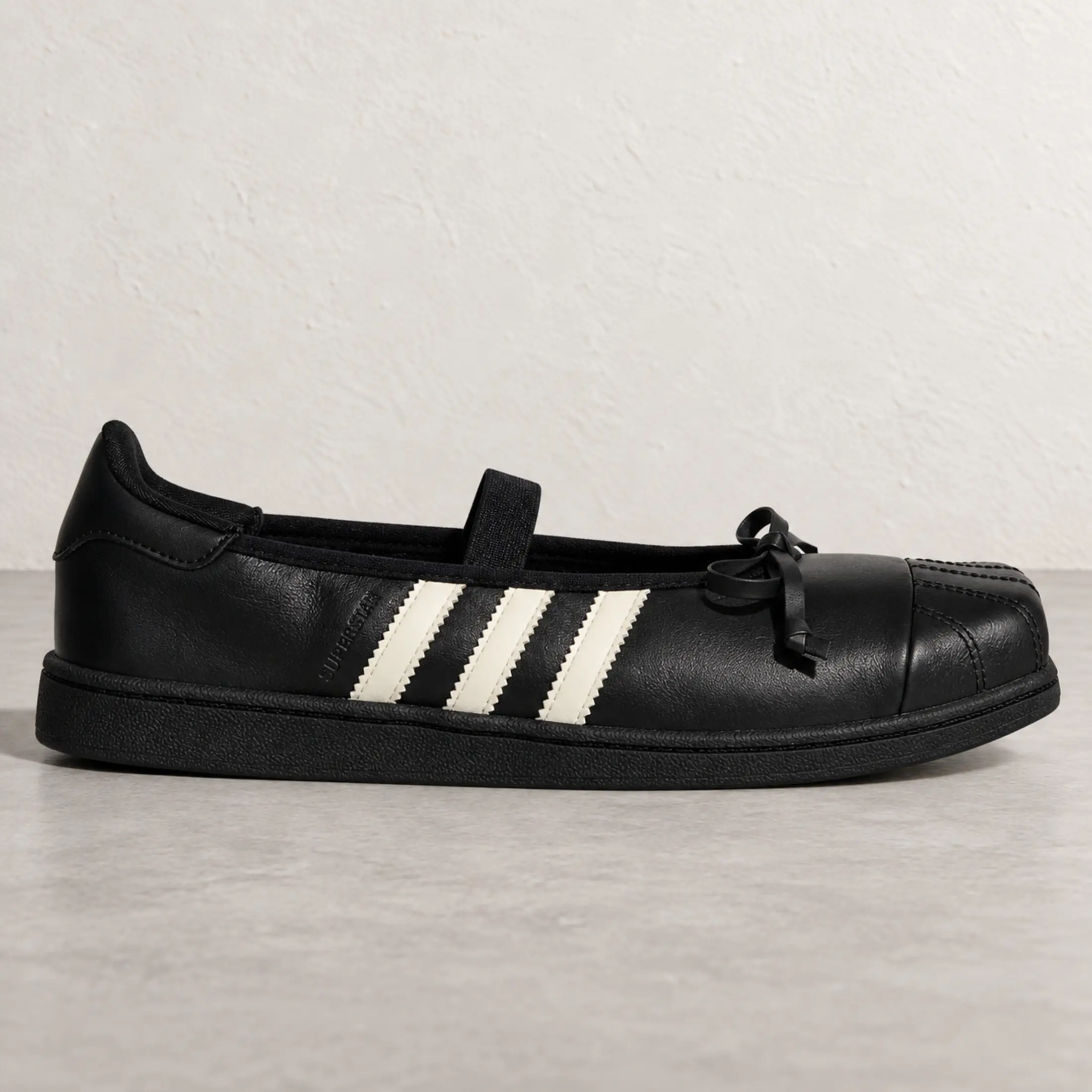 adidas Superstar Square Toe Ballet JENNIE Black Offf White Women's Fashion Shoes New