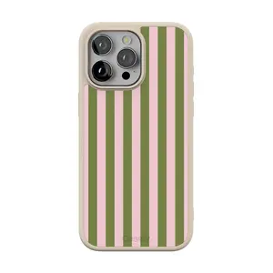 Casely iPhone 15 Pro Max Case | Sunday Best | Summer Stripes | Align Soft-Touch Flexible Bumper Case | Compatible with MagSafe