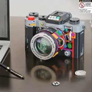 High-Quality Micro-Particle Camera STEM Kit Building Blocks Toy, Creative Building Set, Enhances Kids' Motor Skills, Perfect Birthday Gift for Children