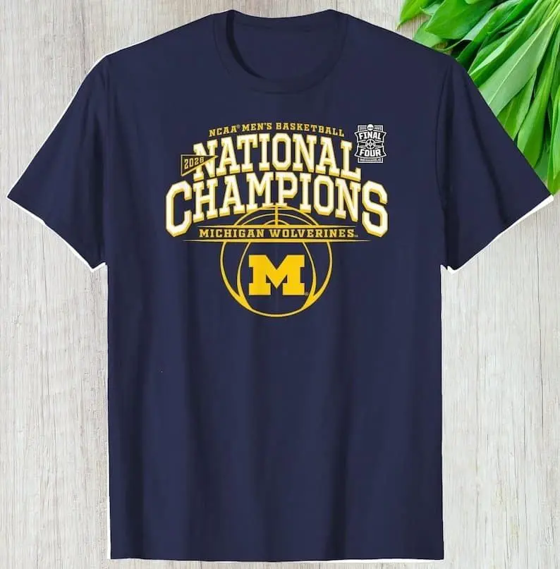 Basketball Champions 2026 Shirt, National Champs 2026 Gift For Fans Graphic Tee, Sports Supporters Michigan Unisex T-Shirt, Shortsleeve, Casual