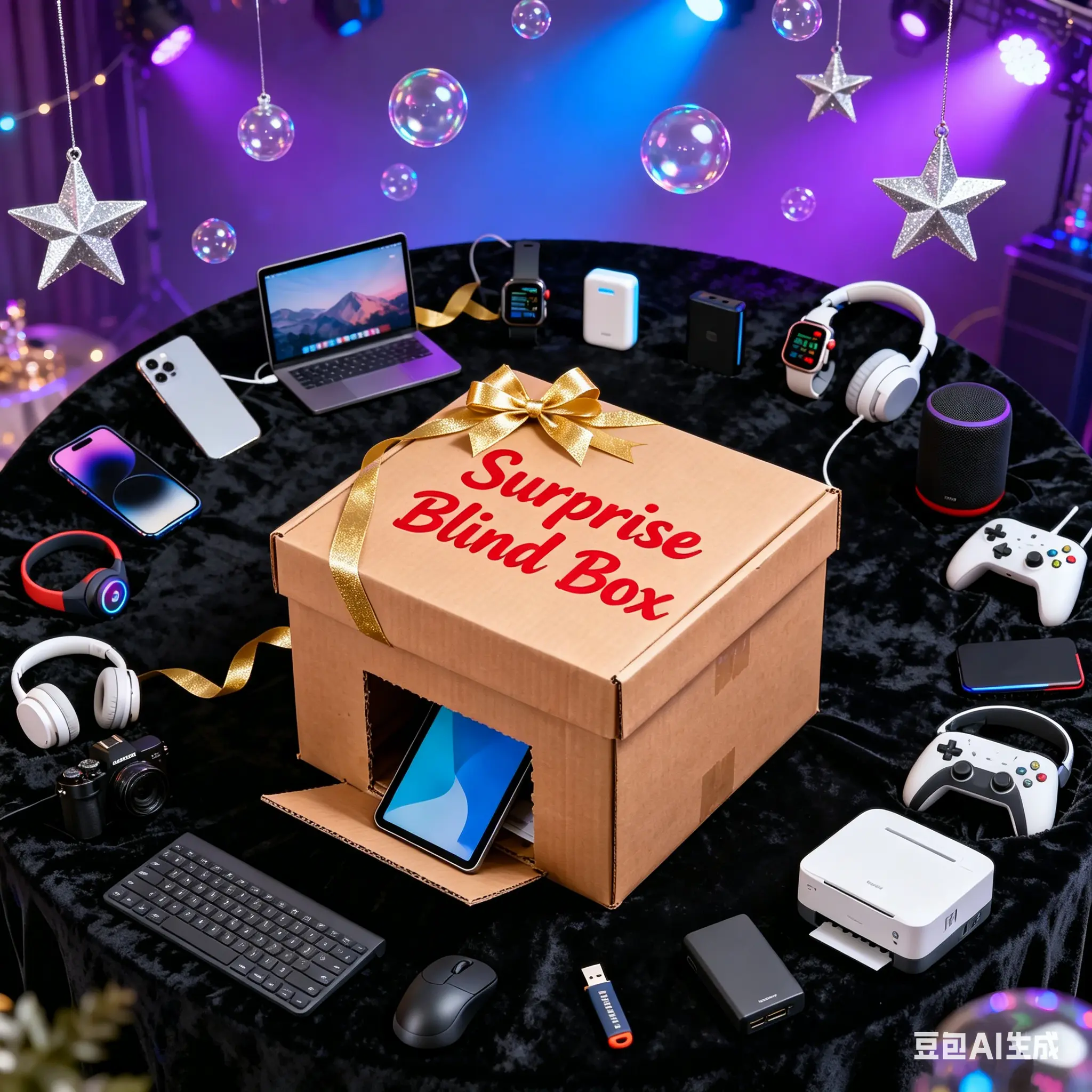 Almost Sold Out! Only 2 Left! Fun Tech Surprise Box – Random Wireless Earbuds Included! Unbox Unique Gifts, Sturdy Build, Act Now!