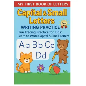 My First Book of Letters: Fun Tracing Practice for Kids: Learn to Write Capital and Small Letters A–Z with Easy, Engaging Handwriting Activities Paperback – Large Print, April 22, 2025