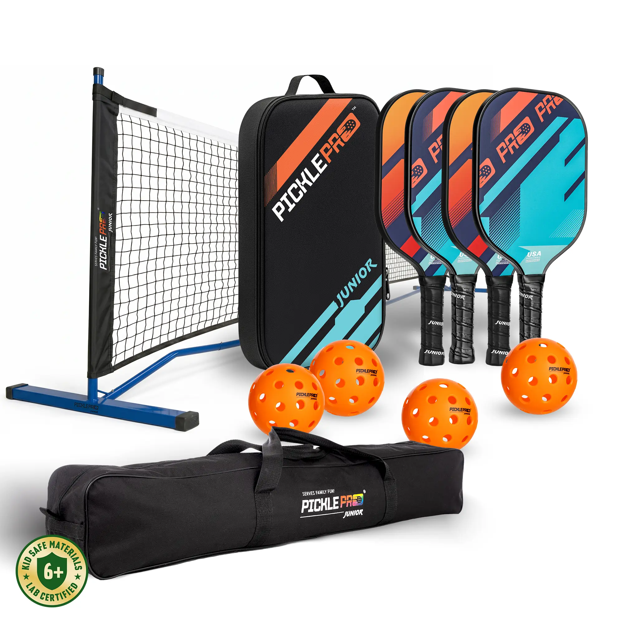 PicklePro Junior 10FT Pickleball Net Set – Complete Family Pickleball Set