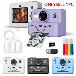 Instant Mini Camera with Accessories, 2.8 Inch Screen 1080P HD Camera with Memory Card & Reader & Colored Pen & Data Cable, Birthday Gift