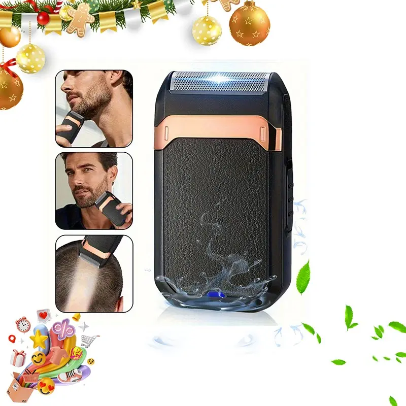 New popular rechargeable shaver beauty set professional men's electric shaver beard trimmer shaving trimmer home travel beauty ideal item sharing Showerproof Cordless Portable Shaver