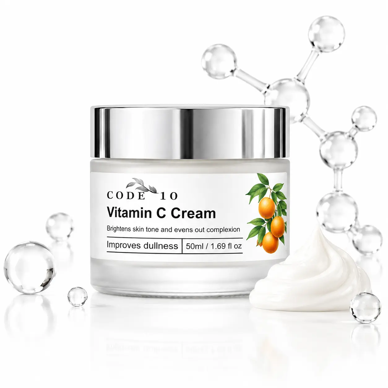 Lumina Vitamin C Cream - Daily Lightweight Antioxidant Moisturizer for Brightening, Hydrating, Nourishing Dry, Sensitive Skin, Combination